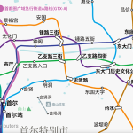 “换乘路线图”应用程序提供的韩国铁路平铺地图（屏幕示例）